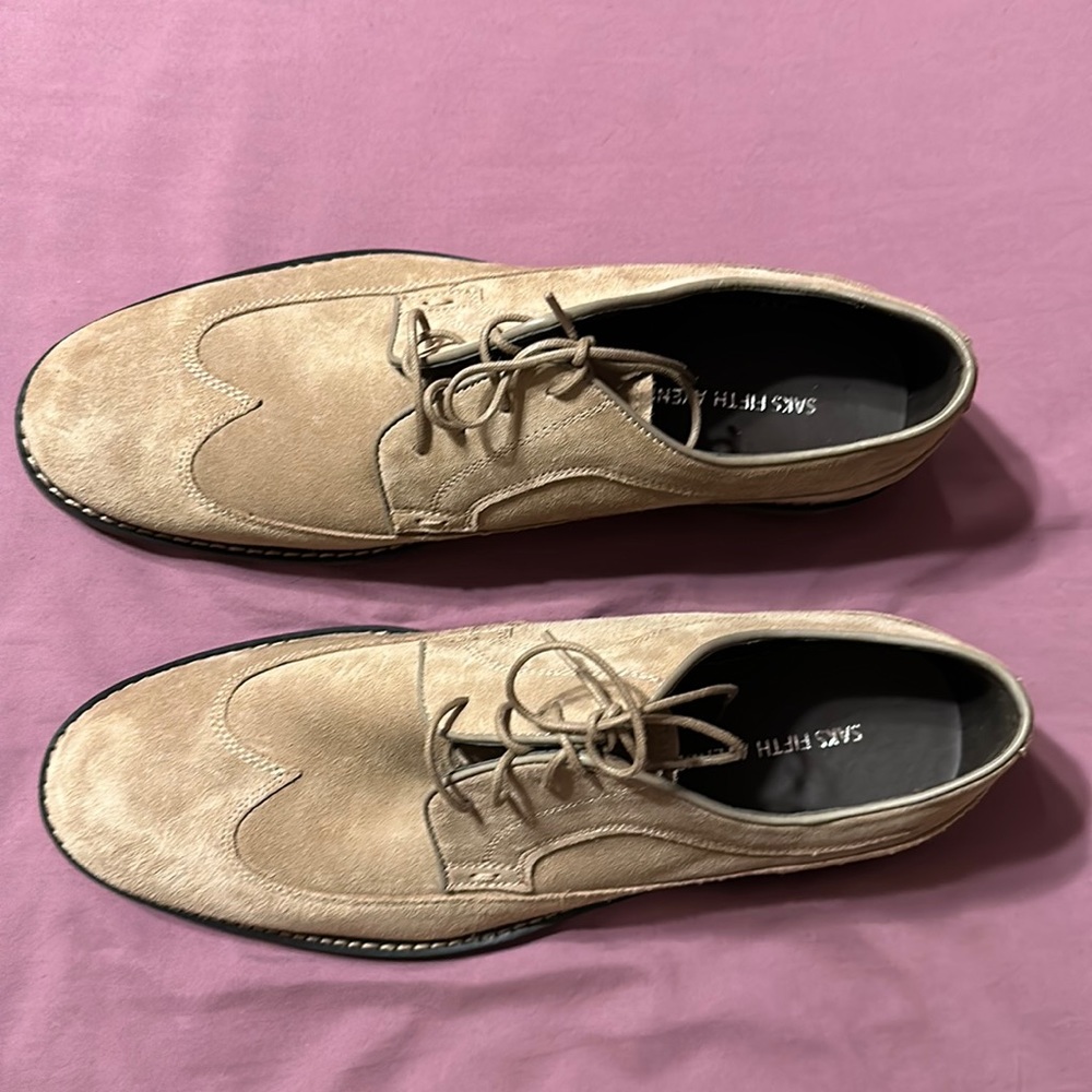 Saks Fifth Avenue Suede Shoes (new in box)